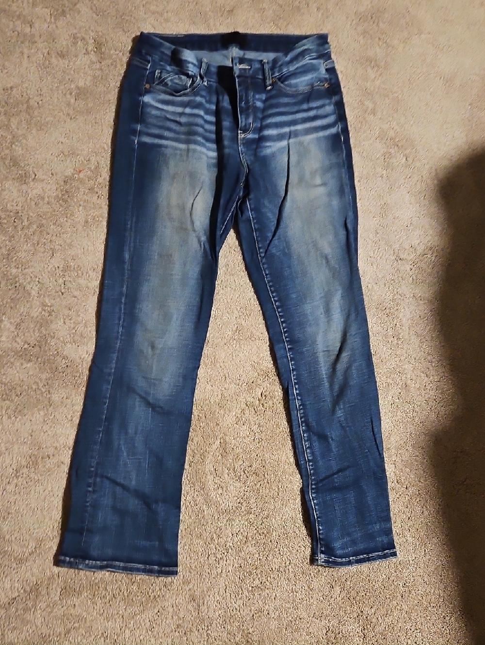 Buckle Black Dark Blue and Light Blue Two-Tone Denim Jeans